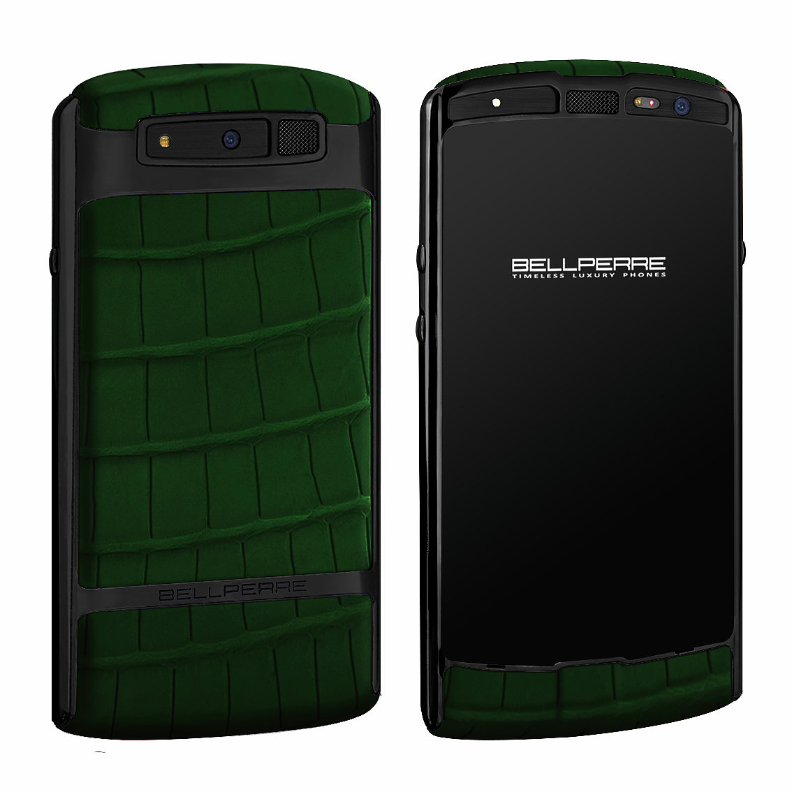 Bellperre Touch черная сталь, темно-зеленый крокодил